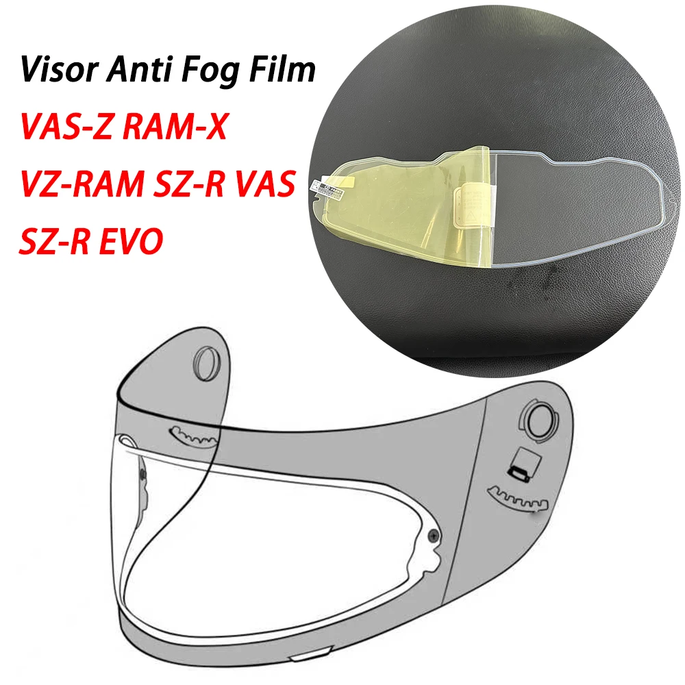 Helmet Accessories Lens Film Anti Fog For VAS-Z RAM-X VZ-RAM SZ-R VAS SZ-R EVO Helmet Visor Anti Fog Film for arai