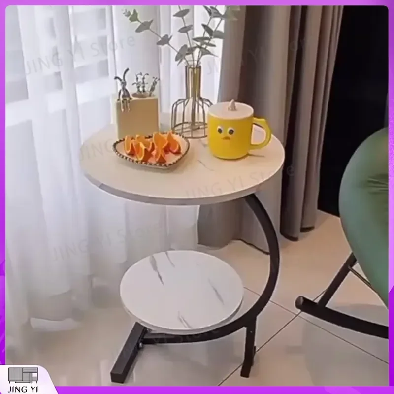 Modern Multifunctional Sofa Coffee Table with Marble Top Storage for Bedroom Living Room Balcony Home Office Furniture