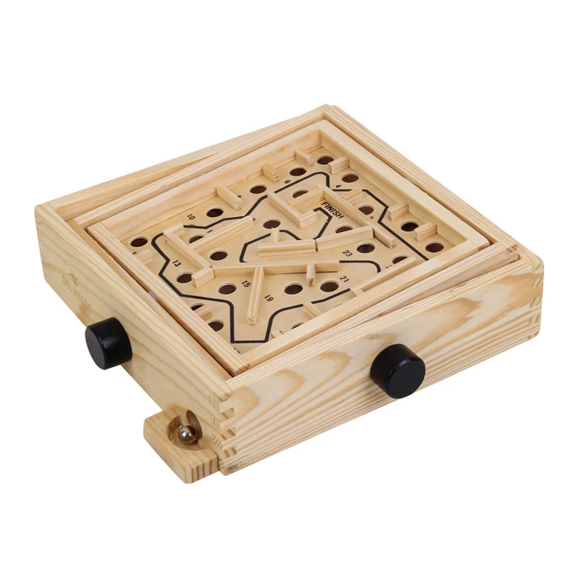 Laberinto De madera, juego De laberinto De madera, rompecabezas De Inteligencia, juguetes Montessori De madera, mano, articulación ocular