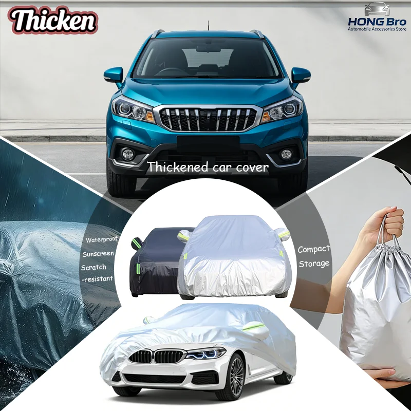 

For Suzuki S-Cross Hatch 2021-2024 Full Car Covers Oxford Fabric, Anti-UV Sunshade, Waterproof Snowproof Dustproof Accessories