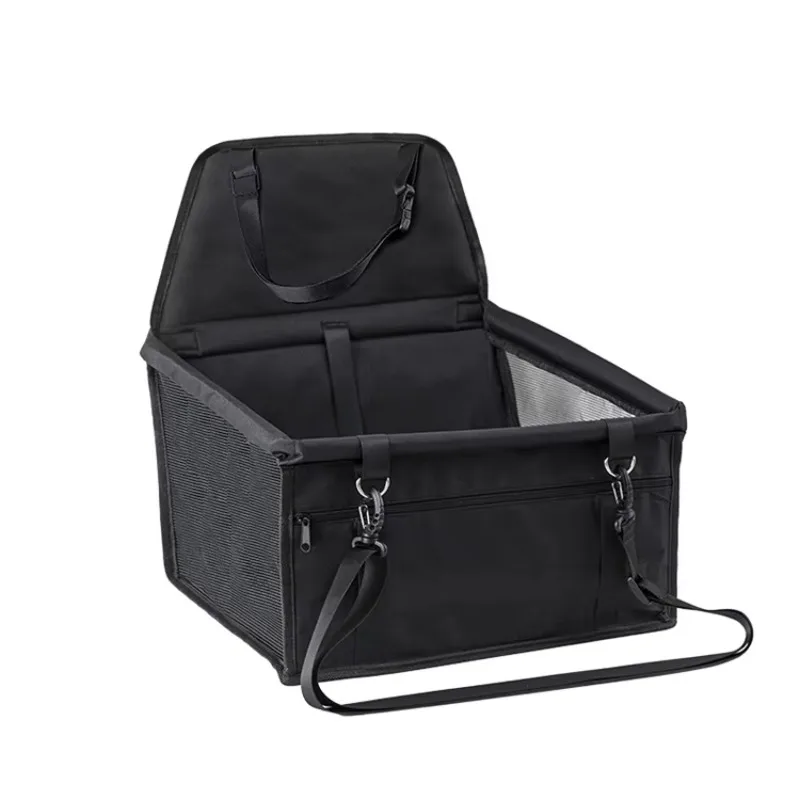 

Portable Pet Booster Car Seat Waterproof Oxford Fabric, Foldable with Seat Belt