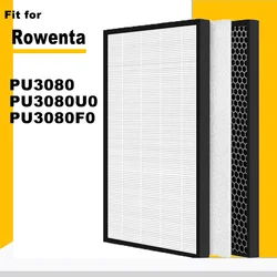 2 in 1 Replacement  HEPA and Carbon Filter For Rowenta PURE AIR GENIUS PU3080 PU3080U0 PU3080F0 Air Purifier