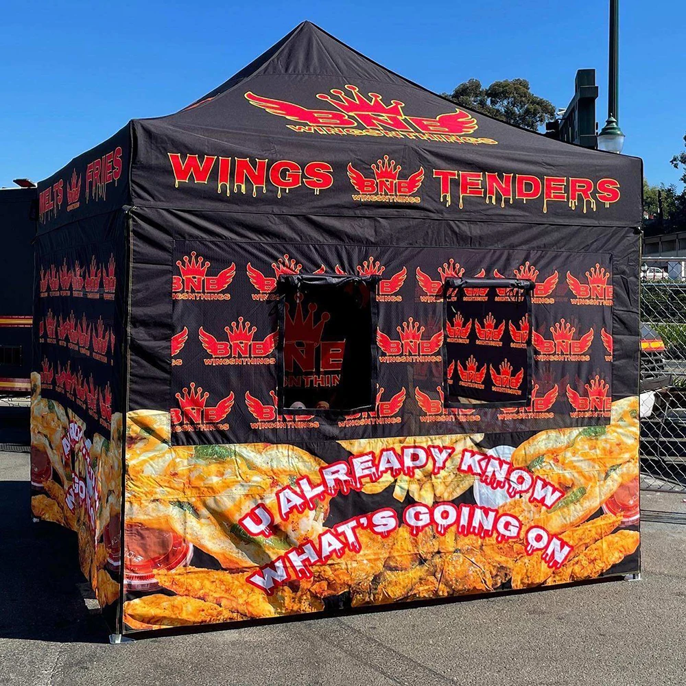 Commercial Folding Tent Custom - Commercial Printing Logo ulasan dan harga
