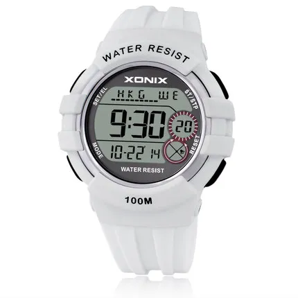 TOP World Time Boys&Girls Sports Watches Waterproof 100m Women Digital Watch Running Swimming Diving Wristwatch Montre Homme