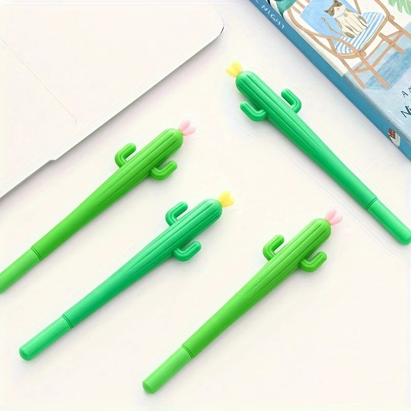 

Ручка-кактус, 1 комплект, черная ручка с мультяшной подписи, инновационный дизайн, канцелярские принадлежности для офисного обучения, подарочные призы для письма