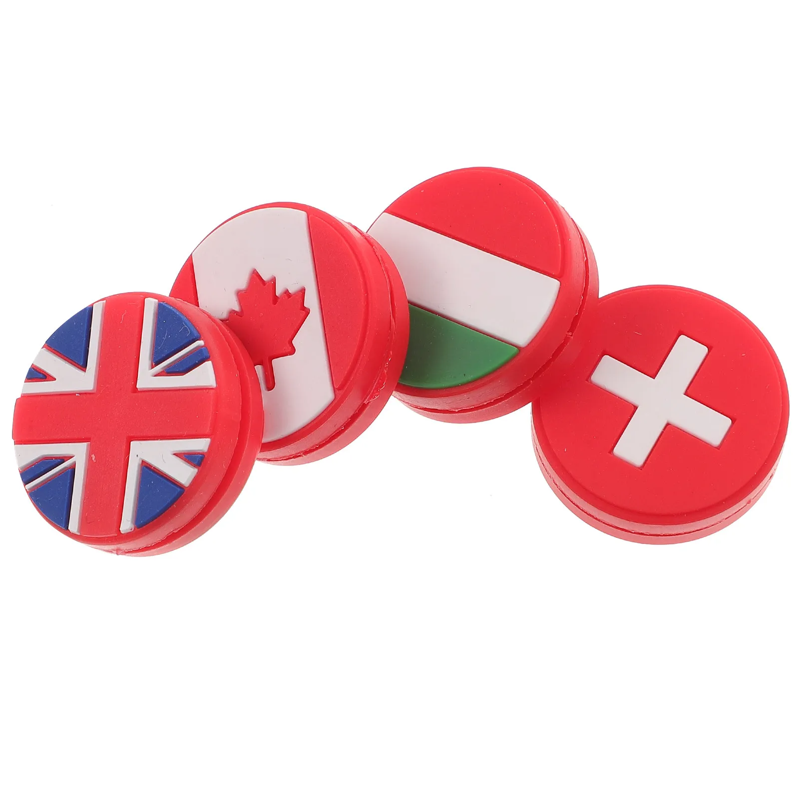 

4Pcs Flag Shape Tennis Shock Absorber Vibration Dampener for Racket Sport Players Wear Resistant Soft Grip Tennis Accessories