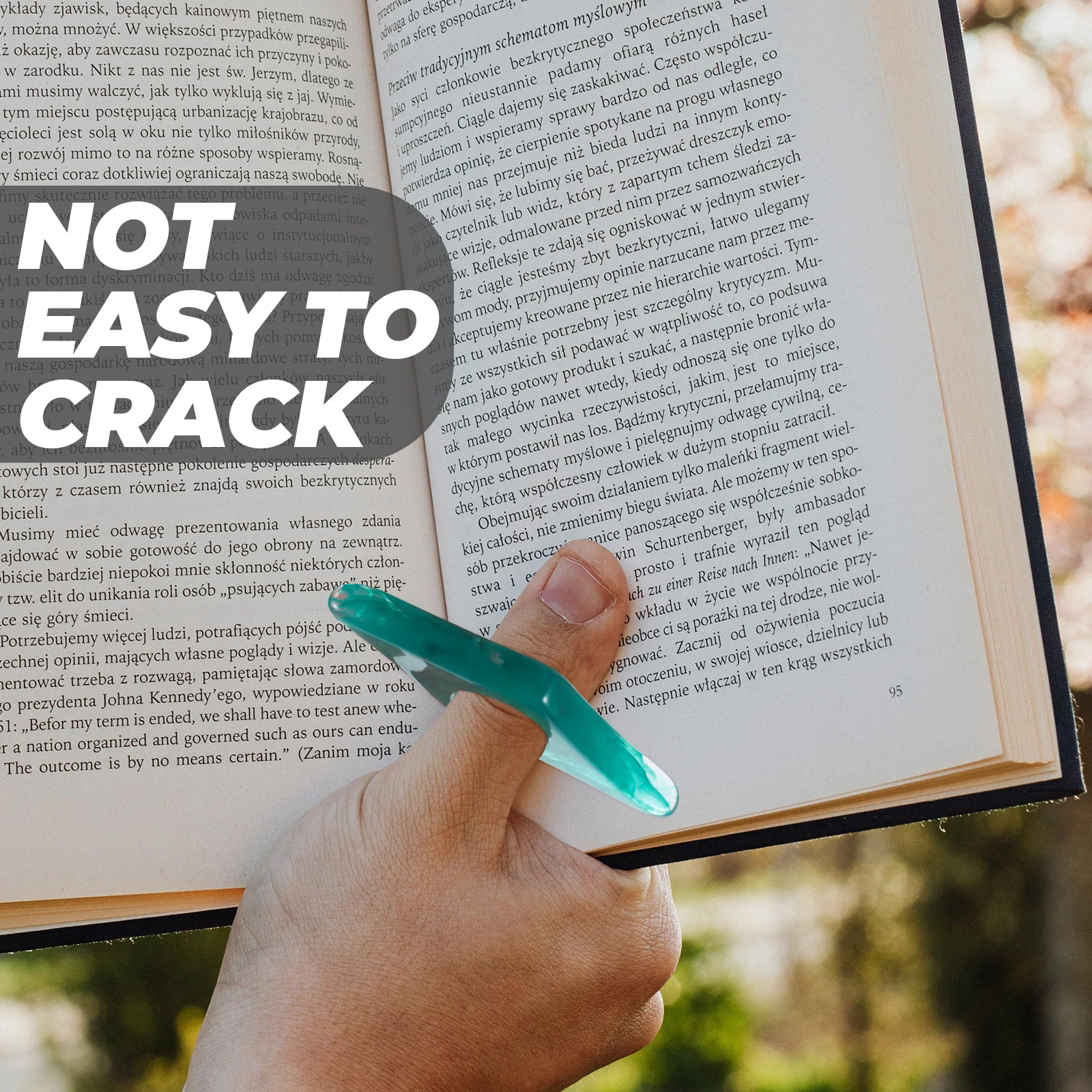 6Pcs Resin Page Holders Ring Type Book Holder Household Reading Accessory Portable Convenient Book Page Spreader