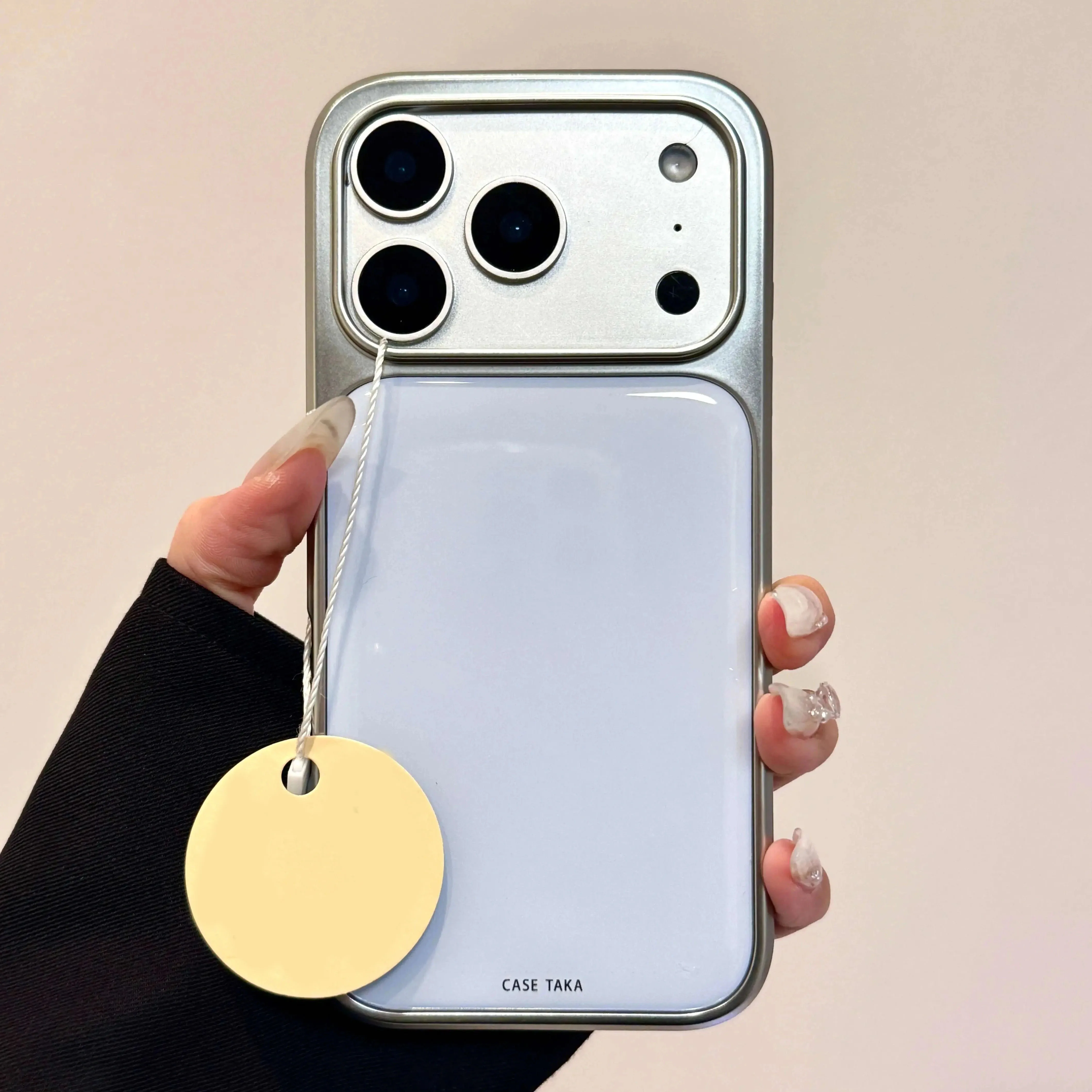 Galvanisierte glänzende Epoxidharz-Handyhülle für iPhone 18 17 Air 16 15 14 13 12 11 Pro Max Plus Ästhetische stoßfeste TPU-Hüllen – Detail 3