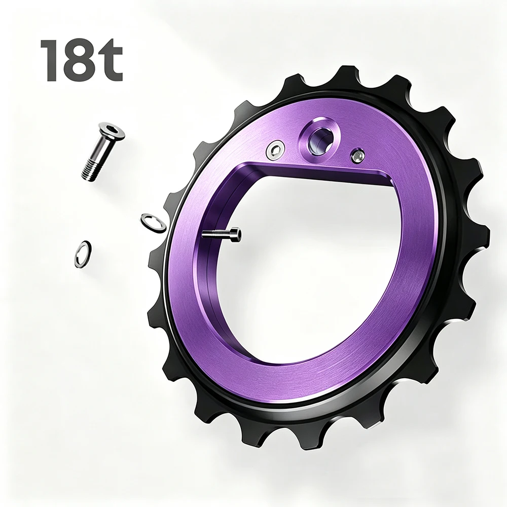 18T Ultraleichtes Hohlkeramiklager-Schaltwerksrad für 9/10/11/12-Gang QED R8000 R7000 Rennrad DIY – Detail 16
