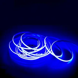 5m Slim 5v 12v 3mm 4mm 5mm LED Cob Strip Warm White Nature White R/G/B Yellow Pink Linear Flexible Tape Cabinet Mirror Live Show