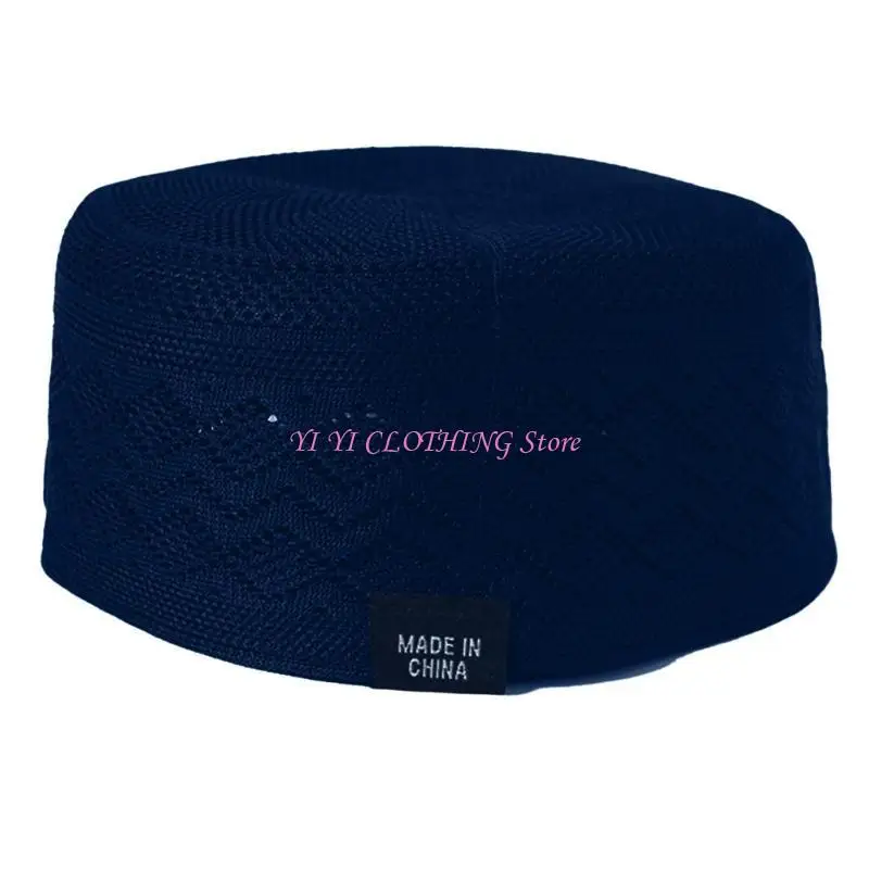 

N5KF Hollowout мягкие хлопковые мусульмане kufi hat men's turban cap с традиционным дизайном для удобного и стильного взгляда