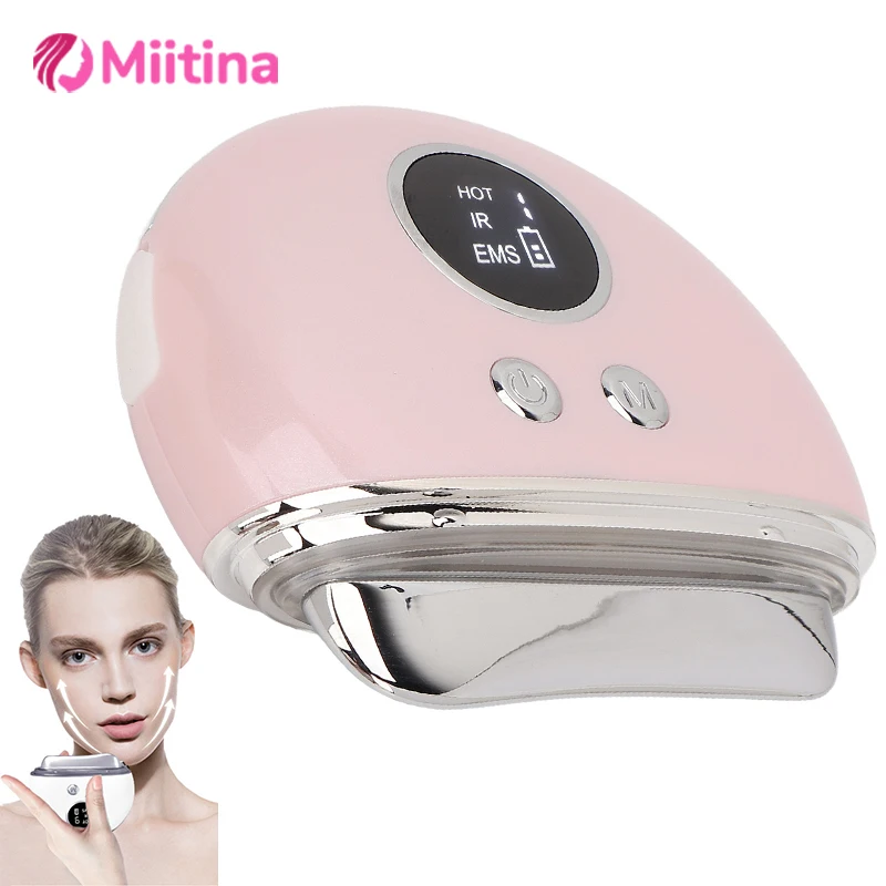 

Electric Guasha Scraper Board Face Guasha Stone Body Scraper EMS Compress Vibration Facial Lifting Slimming Relax Massage Care