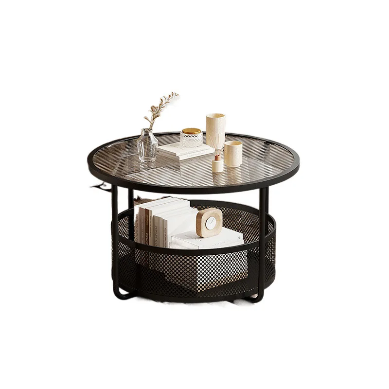 

Tempered glass bedroom bay window table small coffee table balcony mini low table