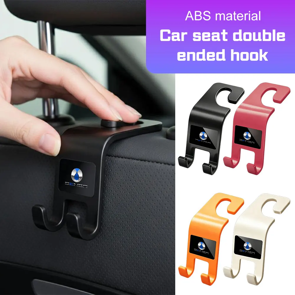 Car Seat Headrest Hook For Denza B5 B8 Denza D9 N7 X N8 Dmi EV Hanger Storage for bag umbrella Vehicle Double Hooks Accessories