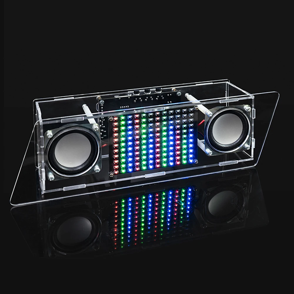 DIY Bluetooth Speaker Electronic Kit with Music Spectrum Rhythm Light Circuit Board Make USB 5V