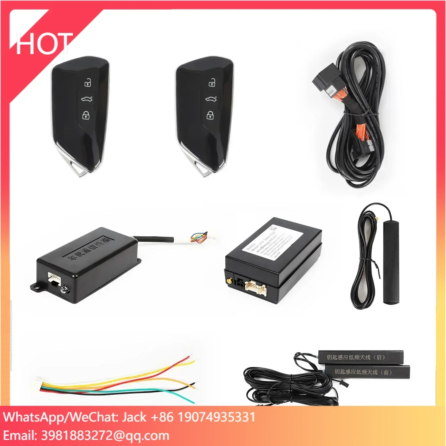 

EASYGUARD Smart Key Replacement Keyless Entry System For VW Tiguan TOURAN With Factory OEM Push Start Button & Comfort Access