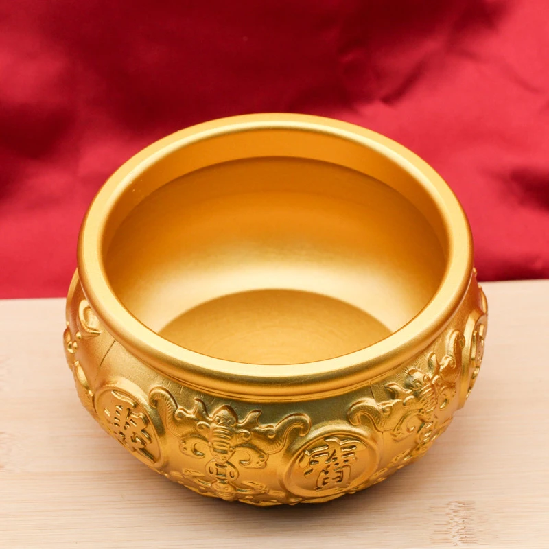 Cornucopia-Bols en laiton pour attirer la richesse, attirer la chance, le pouvoir magique, la sagesse, petit ornement de bureau, décoration d'intérieur
