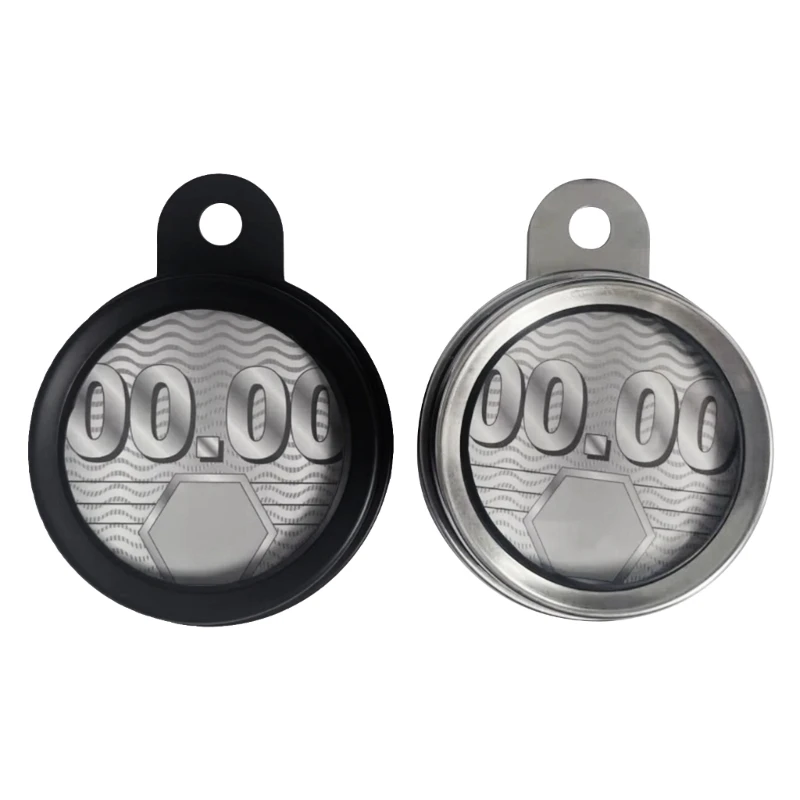 Universal Motorcycle Tax Disc Holder Card Hanger Label Metal Alloy Tax Disc Permit Holder for Motorbike Scooter-Exterior