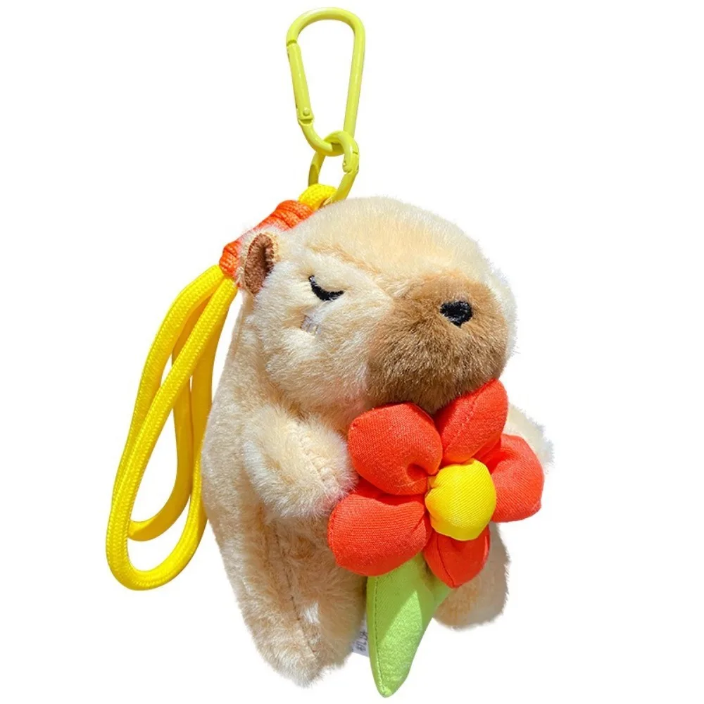 

New Cartoon Wrist Strap Universal Capybara Keychain Anti-lost Bag Charm Women