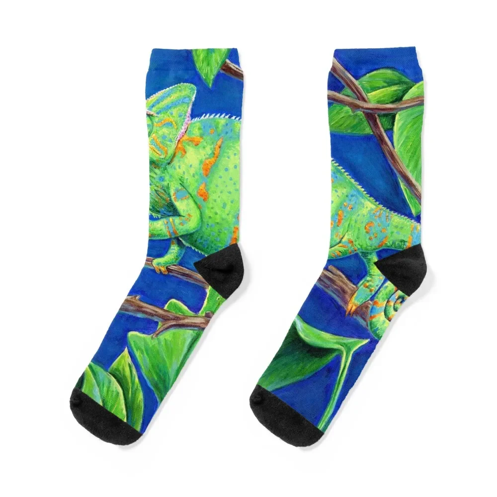 

Veiled Chameleon Socks sports stockings Crossfit custom Socks Ladies Men's