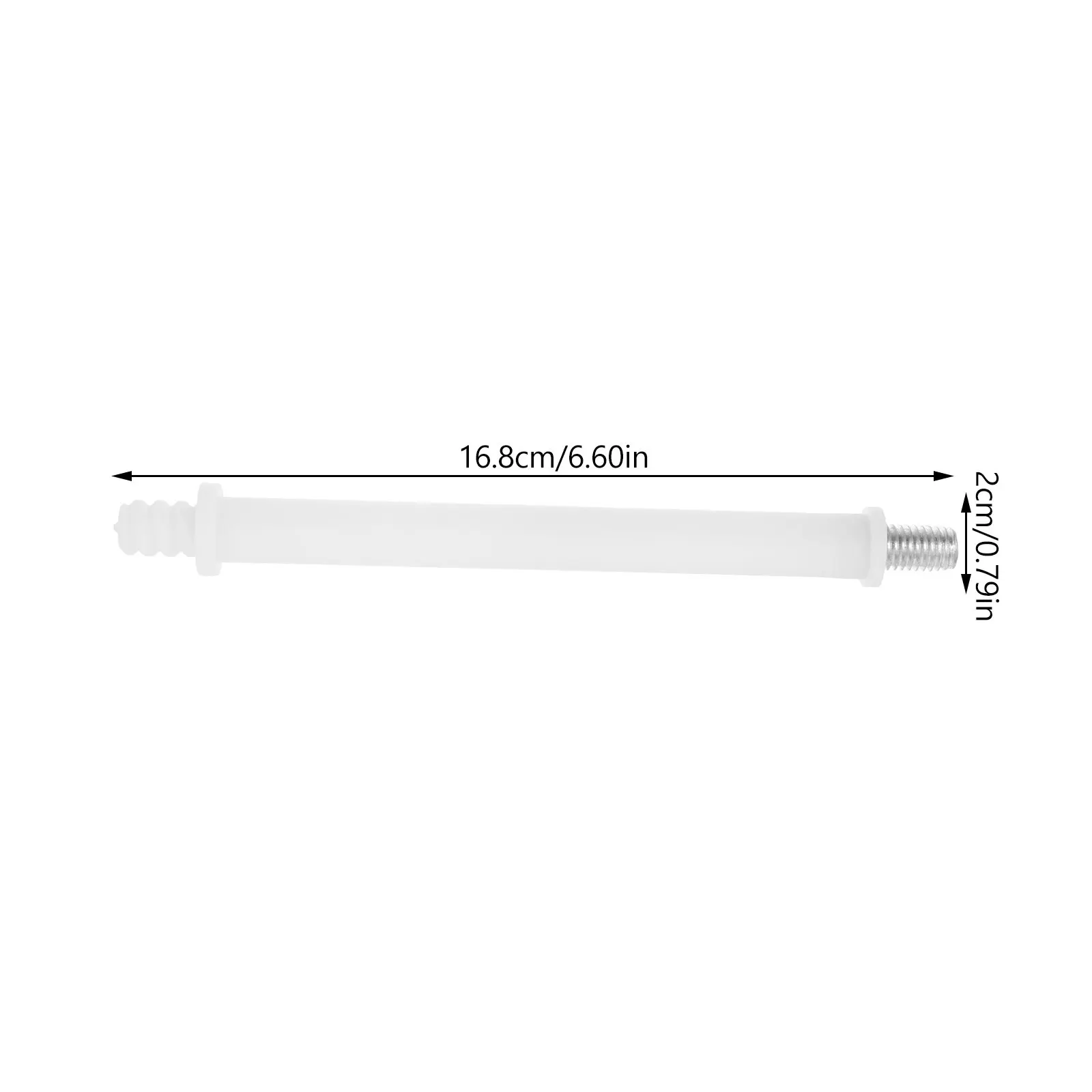 2Pcs Heavy Duty Toilet Brush Stem Replacement Solid Construction Threaded Base for Full Coverage Bowl Cleaning Sleek Home