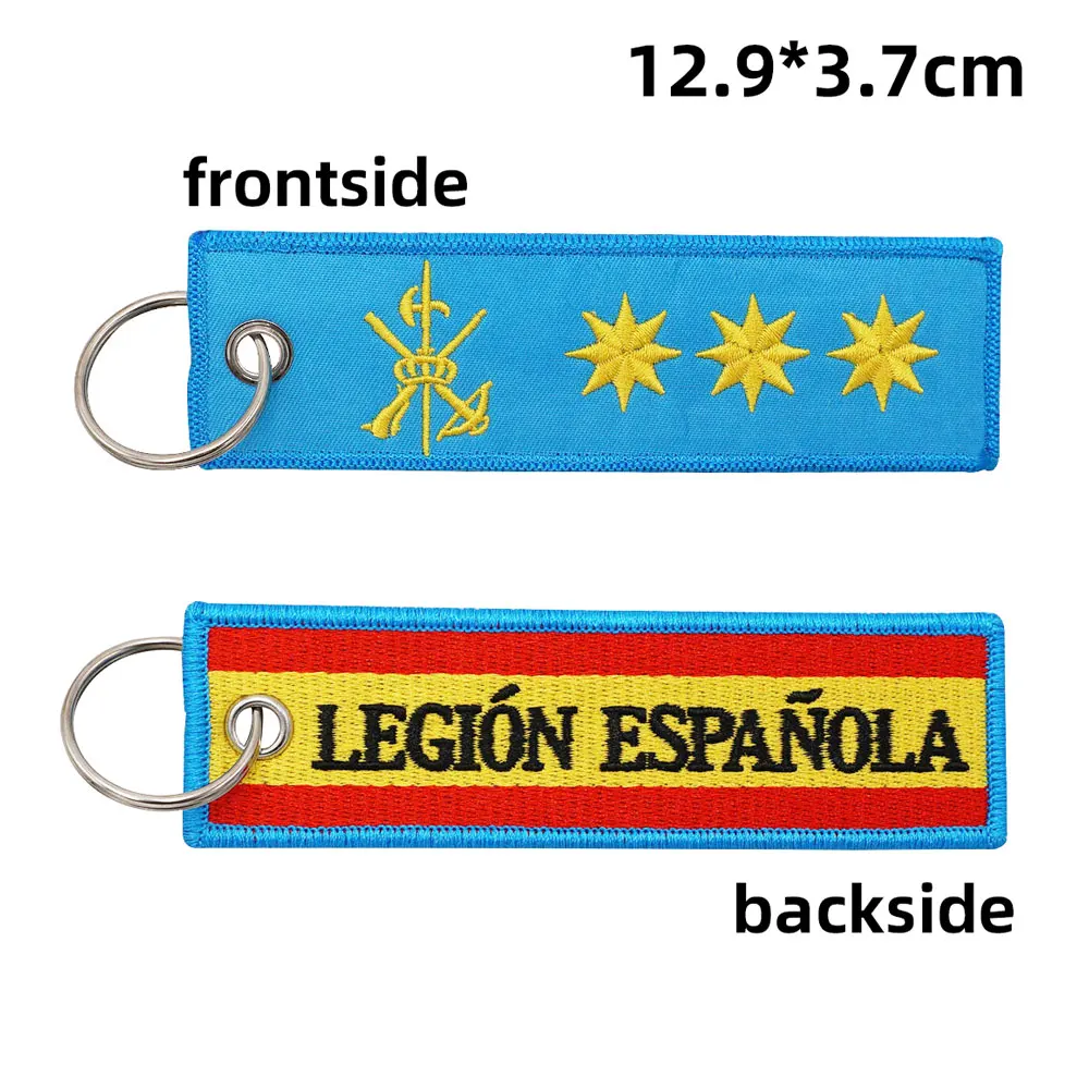 Legion Espanola Embroidered Keychain with Keyring