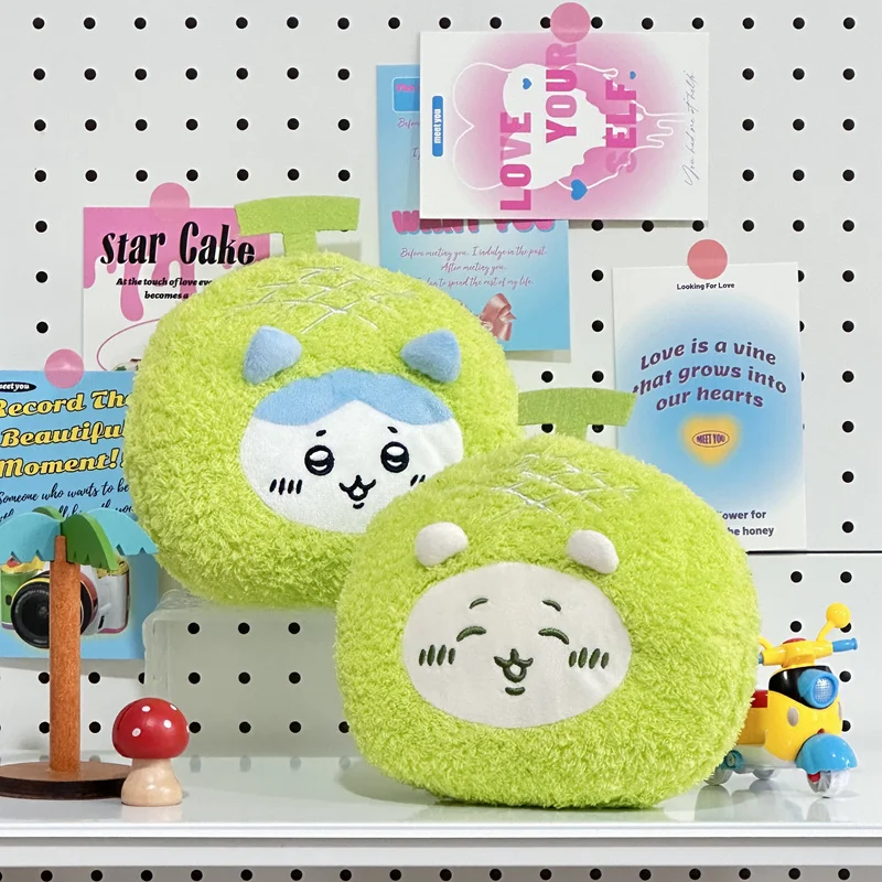 Hami melon serieshiware plushies adorável chiikawa travesseiro estilo japonês recheado anime kawaii plushies usagi boneca presente de natal
