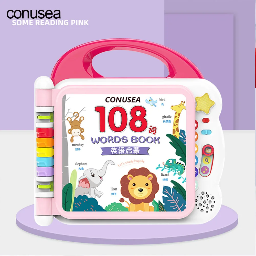 conusea Electronic Book Tablet Baby Bluetooth Language Learning English Alphabet Learning Machine Interactive Toys for Kids