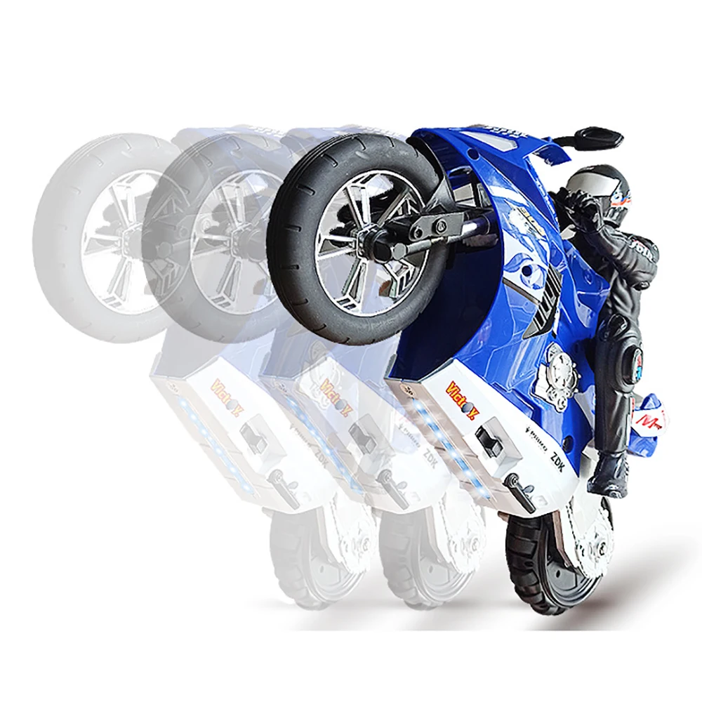 2.4G Remote Control Motorcycle Radio Electronic Dift Racing Cars 1:16 Scale with Self-Balancing Single-Wheel Stunt Functions