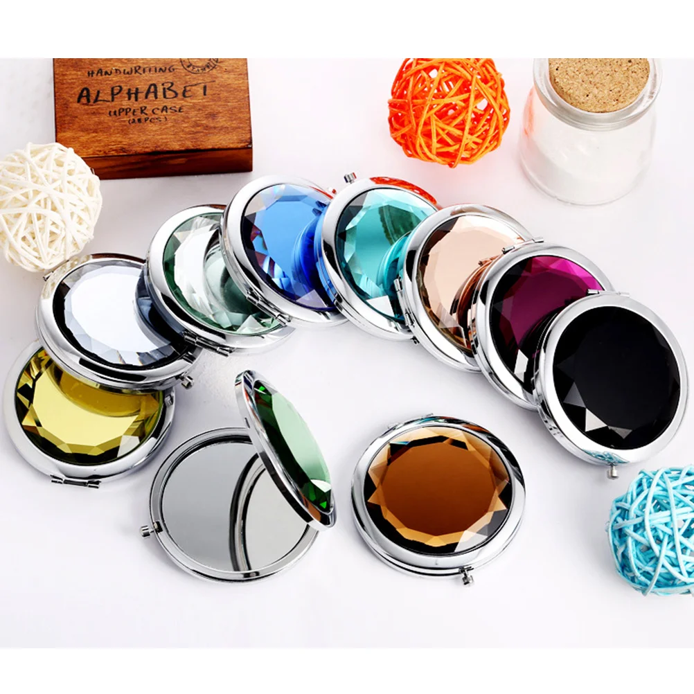 metal mirror pocket mirror makeup mirror foldable mirror women cosmetics mirror