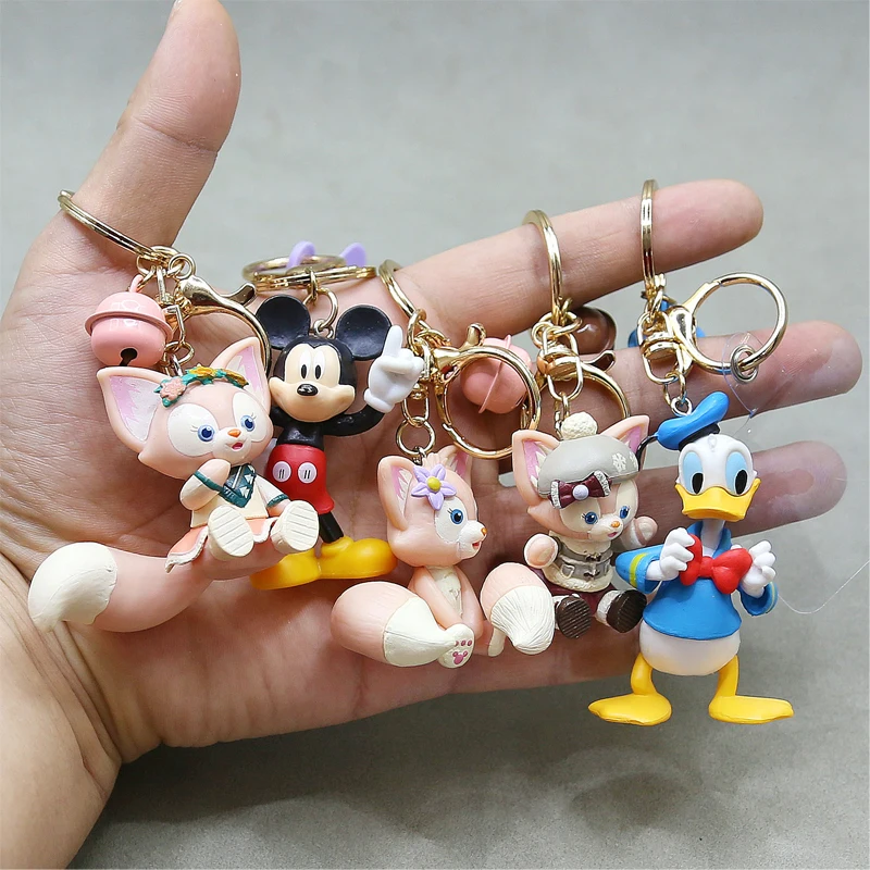 Disney Keychain Mickey Mouse Anime Bag Decoration Portable Cute Girl Pendant Decoration Decoration Gift Wholesale