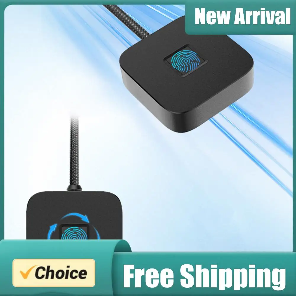 

USB Fingerprint Reader with 5ft Cable Portable USB Fingerprint Logger Biometric Fingerprint Login Reader for Windows 11/10