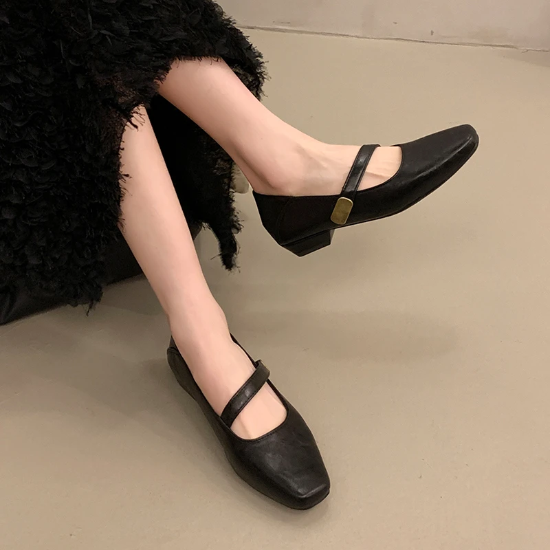 

Spring Autumn Women Flats Round Toe Shallow Elastic Band Ladies Concise Ballet Shoes Eelgant Dress Shoes