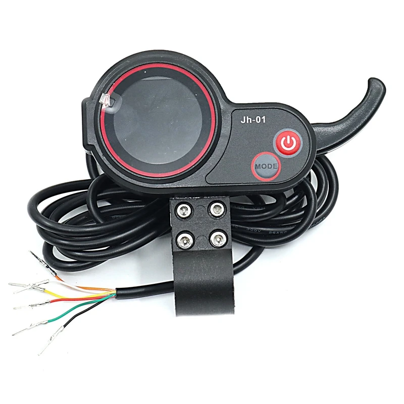 1 PCS LED Display With Accelerator To Display Speed And Mileage Electric Scooter JH-01 Long-Term Meter 36/48V Black