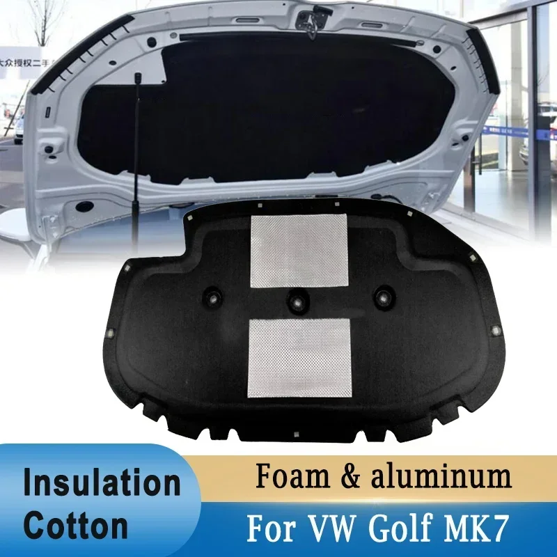 

Car Front Hood Sound Heat Fire Insulation Cotton Pad Soundproof Mat Cover Foam for Volkswagen VW Golf MK7 Insulation Pad