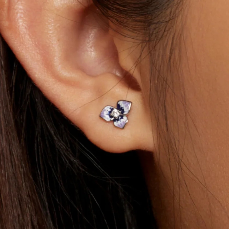 2026 Morning Glory Dripping Oil Countryside Style Zircon Jewelry Fashion Personality Micro Inlaid Accessory