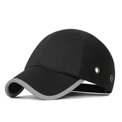 Schutzhelm für Arbeits kleidung Kopfschutz oben 6 Löcher Stoß kappe Arbeits schutzhelm abs Innen schale Baseball hut Stil Schutz