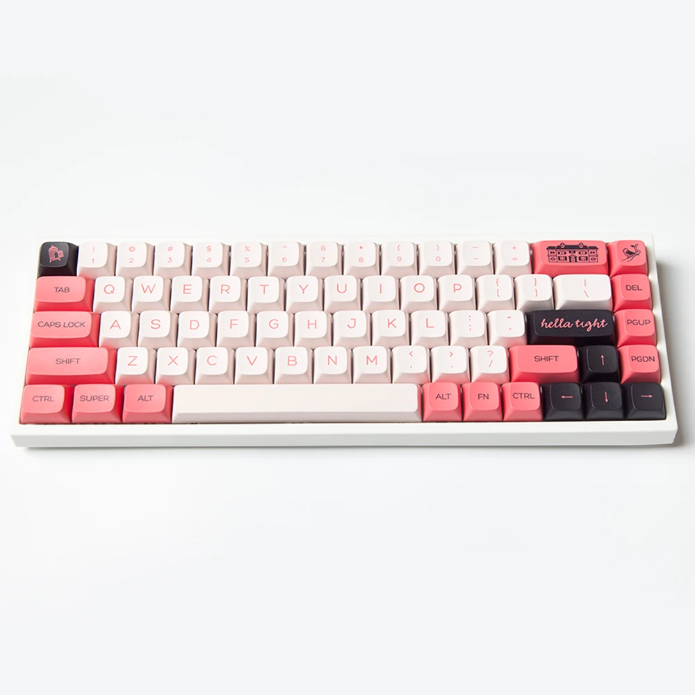 

137 Key PBT Keycap DYE-SUB XDA Profile Personalized Minimalist Pink Fledgling Keycap for Cherry Mx Switch Mechanical Keyboard