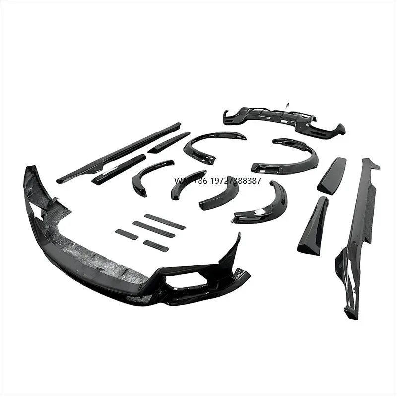 Dry Carbon Fiber Bodykit for Purosangue FUV OEM Style Front Lip Spoiler Side Skirt Rear Diffuser Wheel Eyebrow