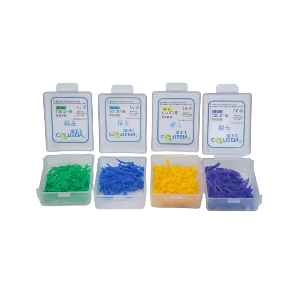 High Performance Dental Plastic Gap Wedges Matrix System Tooth Restorative Placement Aid Coded Sizes Auxiliary Tools Equipment