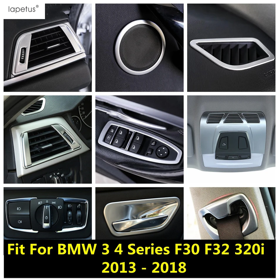 

Safety Belt Buckle / Read Light Lamp / Dashboard Air AC Outlet Cover Trim Accessories For BMW 3 4 Series F30 F32 320i 2013- 2018