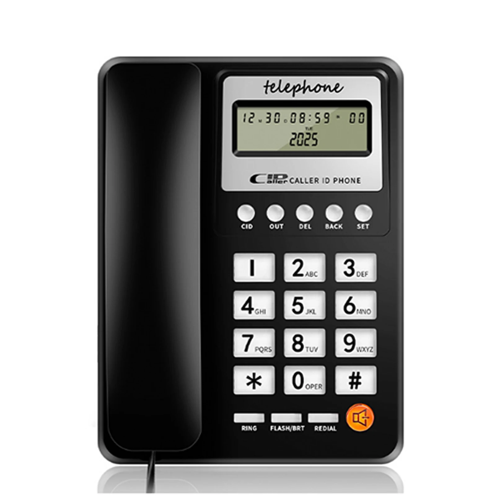Digital Landline Phone Corded Telephone Wired Telephone for Home Hotel 8208 Corded Landline Caller ID Telephone Fixed Telephone