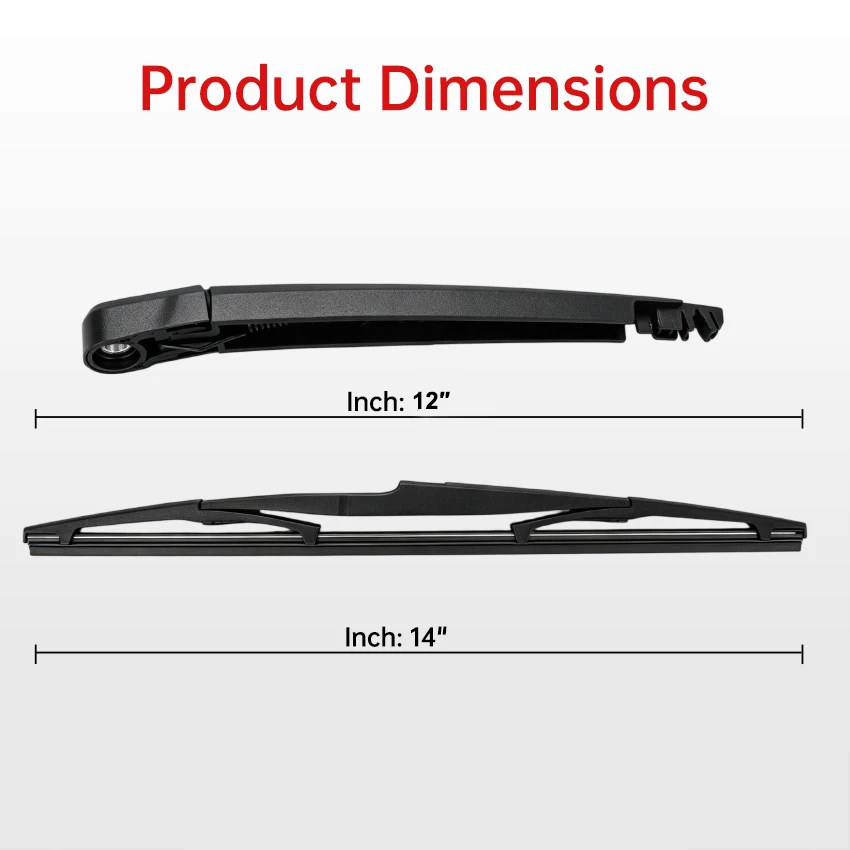 Car Rear Windshield Wiper Arm Blade Brushes For Chevrolet Cruze 350MM Windscreen Auto Styling 2009-2016