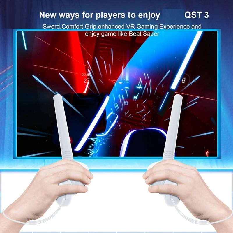 For Meta Quest 3 VR Headset Sports Set Table Tennis Racket+Golf Club Somatosensory Sports Kit VR Game Parts Accessories