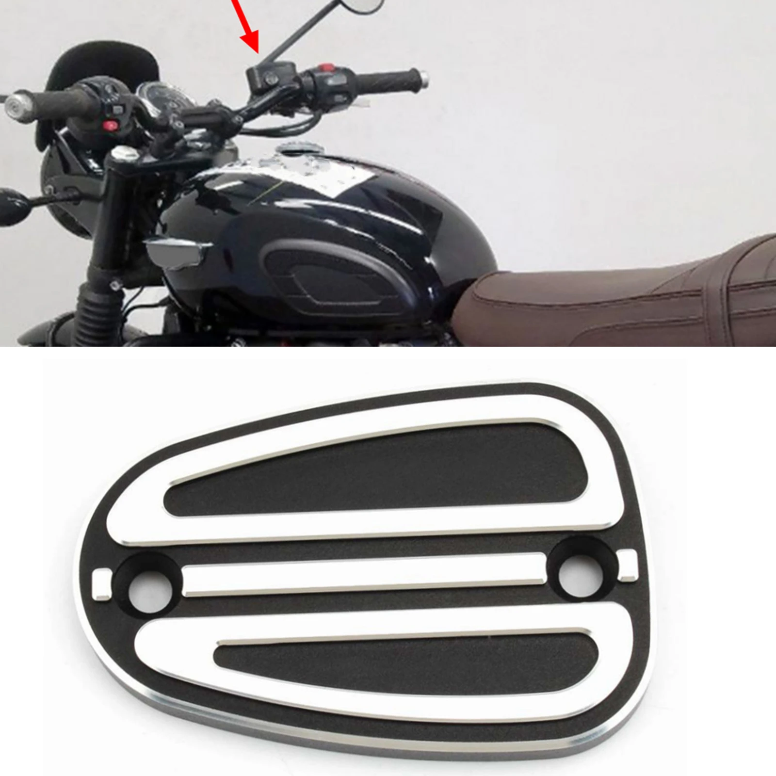 

Motorcycle Front Brake Oil Pump Cylinder Reservoir Cover Cap For Triumph Bonneville T100 Bobber Speedmaster Thruxton 1200 900