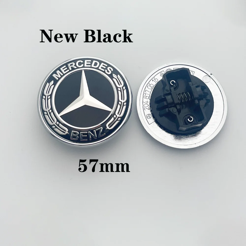 1pcs 57mm Car Front Hood Emblem Badge Bonnet Car Accessories For Mercedes Benz W204 W205 W212 W213 W221 W177 W246 GLA GLC CLA A