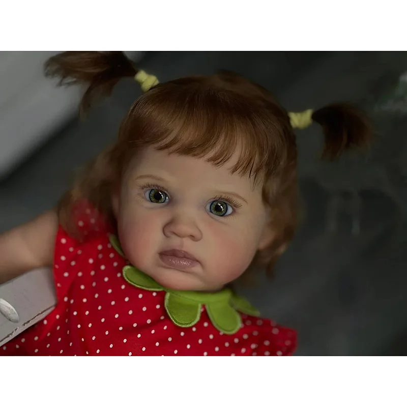 

60CM Finished Doll Reborn Baby Reuben Hand Painting 3D Skin with Visible Veins Real Looking Baby Dolls poupée bébé reborn niña