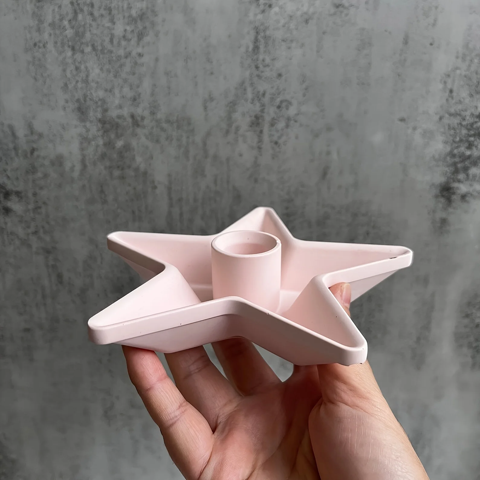 قالب سيليكون على شكل نجمة للحرف اليدوية الخرسانية والراتنج - حامل شموع على شكل نجمة مدببة، ديكور للعطلات بنفسك،