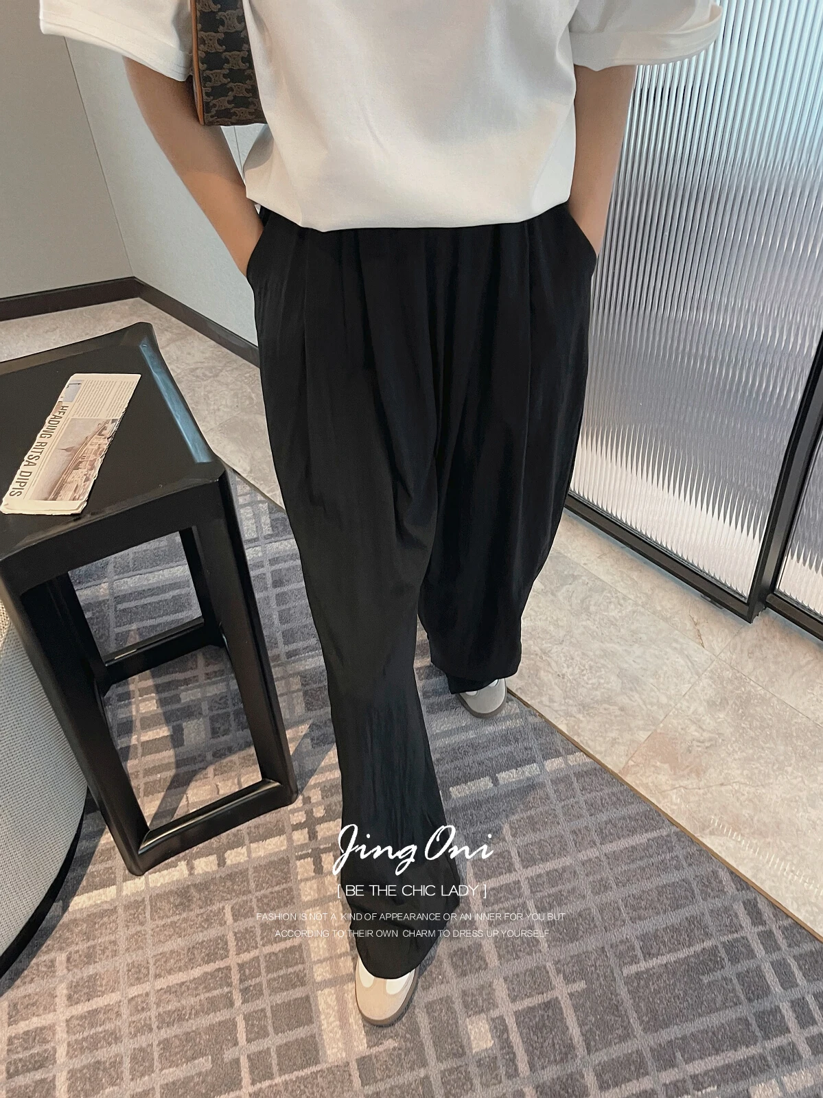 Satin Pants Y2k Woman Clothing Spring Summer 2024 Korean Style Luxury Fashion Vintage High Waist Wide Leg Gothic Trousers Long