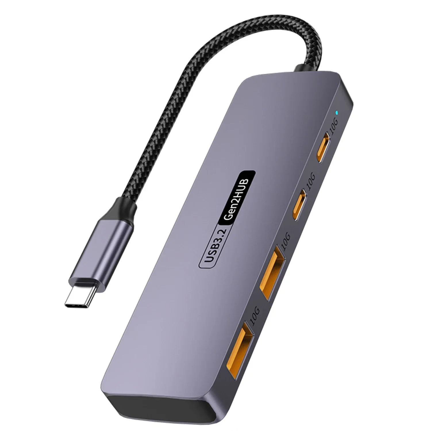 Koncentrator USB C, adapter USBC 4 w 1, porty danych USB 3.2 2 * 10 Gb/s, 2 * 10 Gb/s USB-C do transportu danych o dużej prędkości do MacBooka Pro